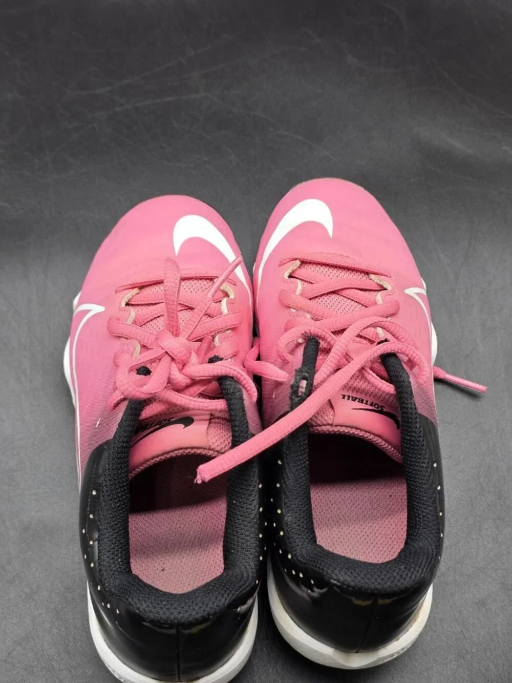 Nike Shoes Youth 2Y Pink Hyperdiamond 4 Softball Cleats CZ5919-610 Damage Stains